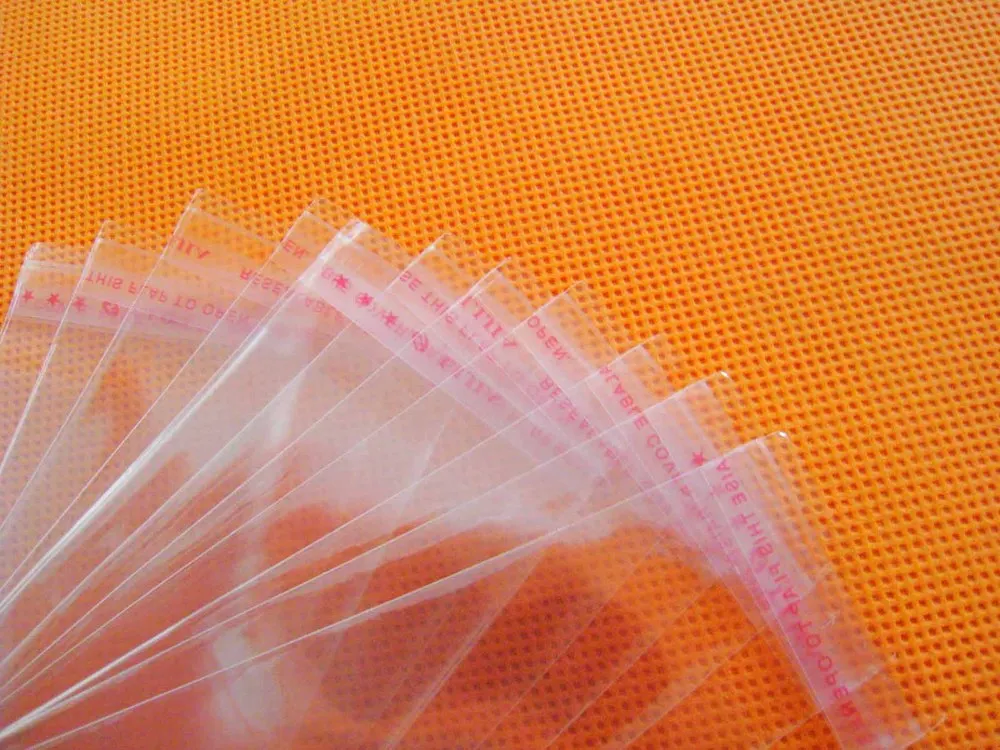 

200x clear Self Adhesive Seal Plastic Bag 24x32cm opp bag /poly bag free shipping