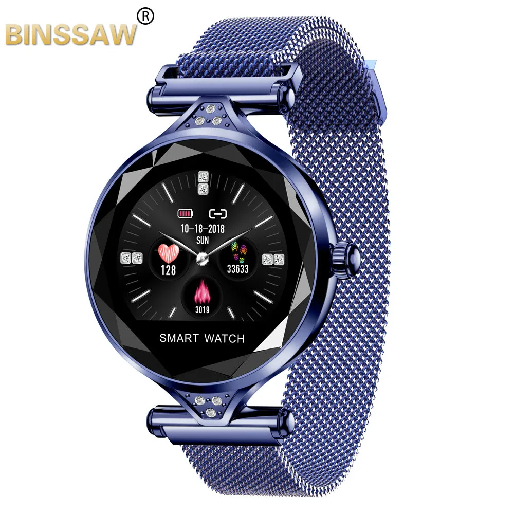 BINSSAW Women Fashion Smart Watch 2020 Blood Pressure Heart Rate Sleep Monitor Pedometer luxury ladies  Gift for Girl