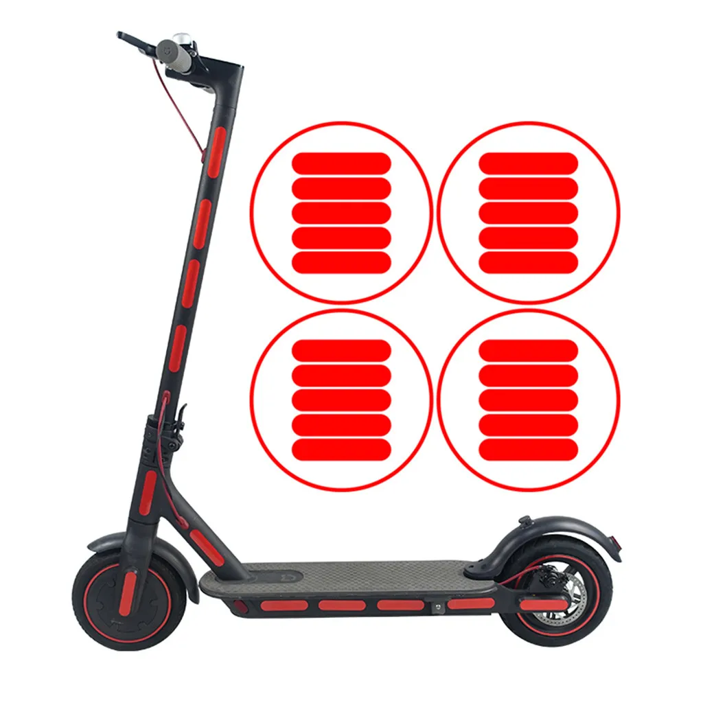 Electric Scooter Skateboard Reflective Stickers Film For MIJia M365 Pro 3 Colors 8X17.5CM From High Quality Paper | Спорт и