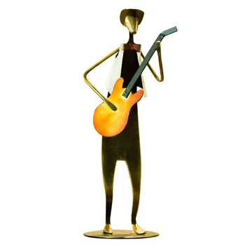 

Modern Iron Man Music Band Abstract Ornaments Artwork Crafts Iron Man Figurines Home Furnishing Decor Creative Birthday Gifts