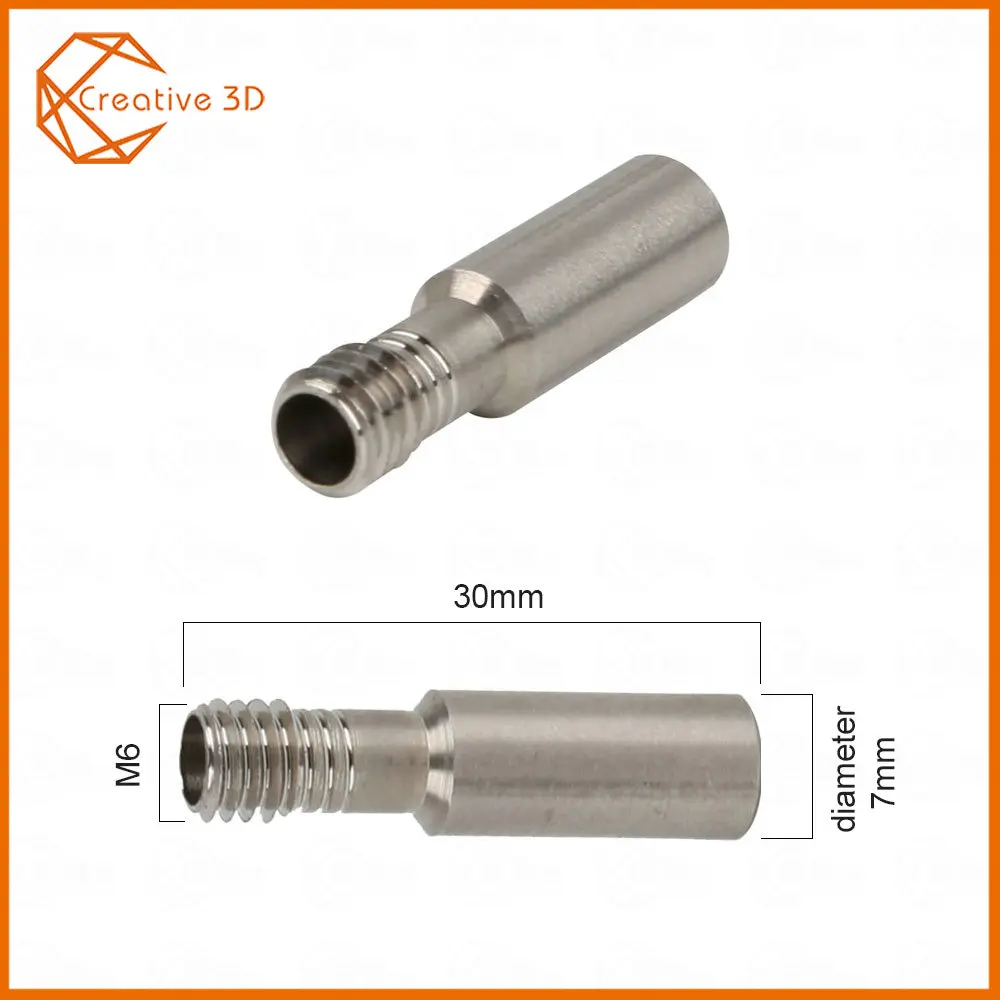 

2/5/10 pcs Lot CR10 Special Throat Bowden Teflon Tube Long Thread For 1.75 mm Filament 3D Printers Parts Full Metal Part