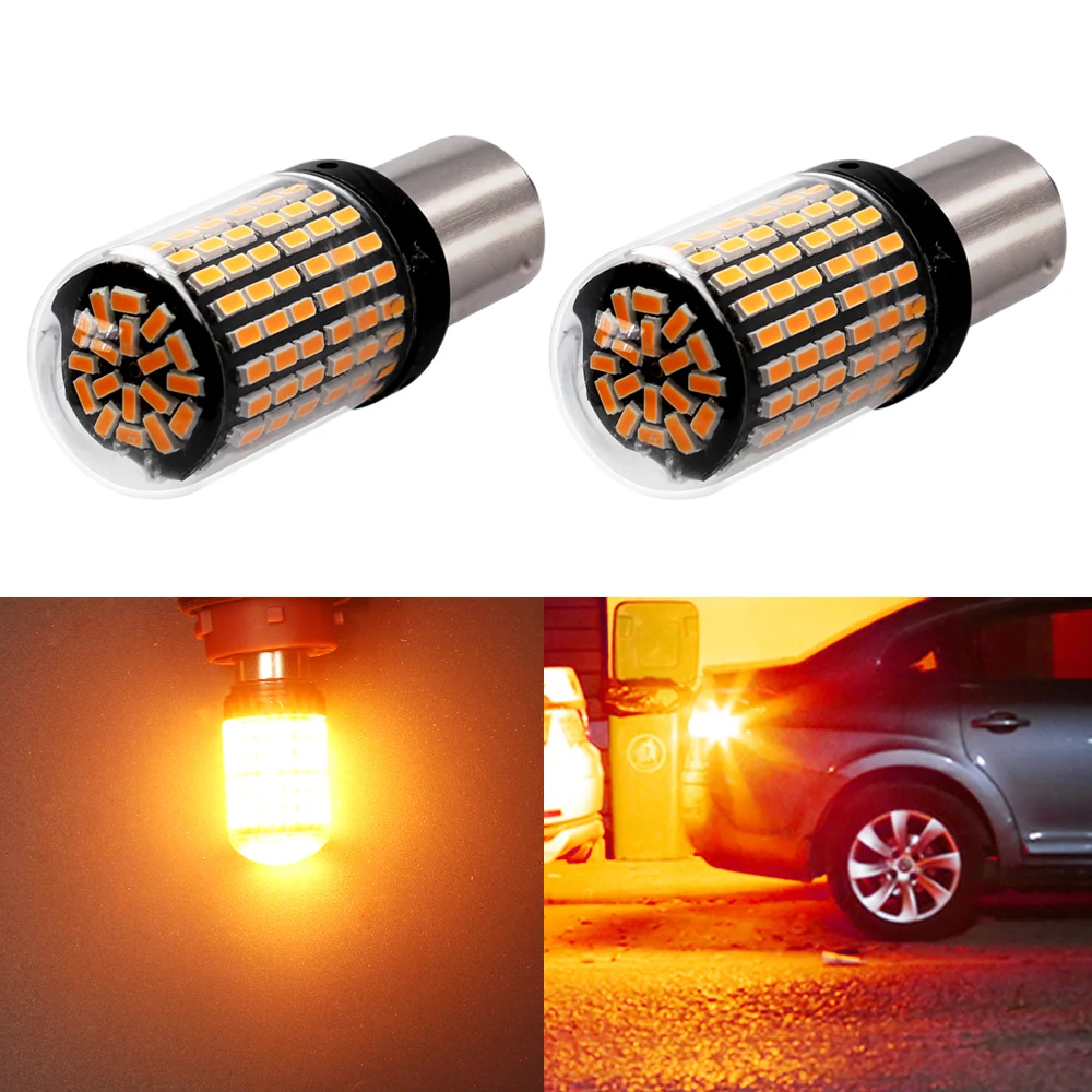 YUNPICAR супер яркая низкая мощность 3014 чипсет 144 SMD 1156 BA15S светодиодный свет сигнальная Поворотная лампа мигающие лампы, боковые габаритные огни - Цвет: 1156