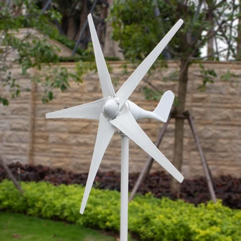 

High quality 400W Wind Turbine Generator AC 12/24V Small Windmail Free Energy Horizon Generator for street light with Controller