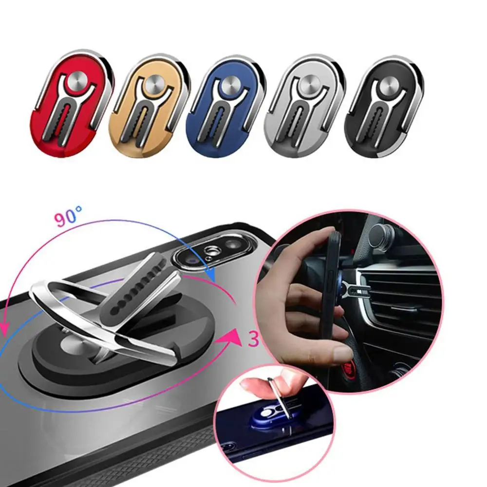 

New Small Portable Creative Mobile Phone Ring Bracket 360 Degrees Free Rotation Angle Ring Buckle Brack