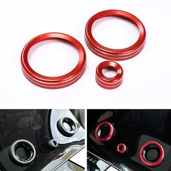 

3Pcs/set Car Air Conditioner Volume Adjust Switch Button Decoration Ring For Land Rover Evoque 2020 Car Sticker Trim Styling