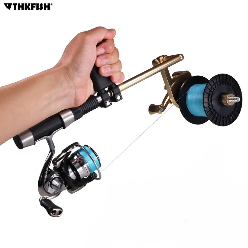 Portable Aluminum Hand-held Fishing Line Winder Reel Line Spool Spooler  System Fishing Line Accessories Tool