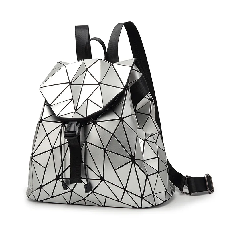 

2019 Spring And Summer New Style Chaos Triangular Backpack Korean-style Fashion WOMEN'S Bag Schoolbag