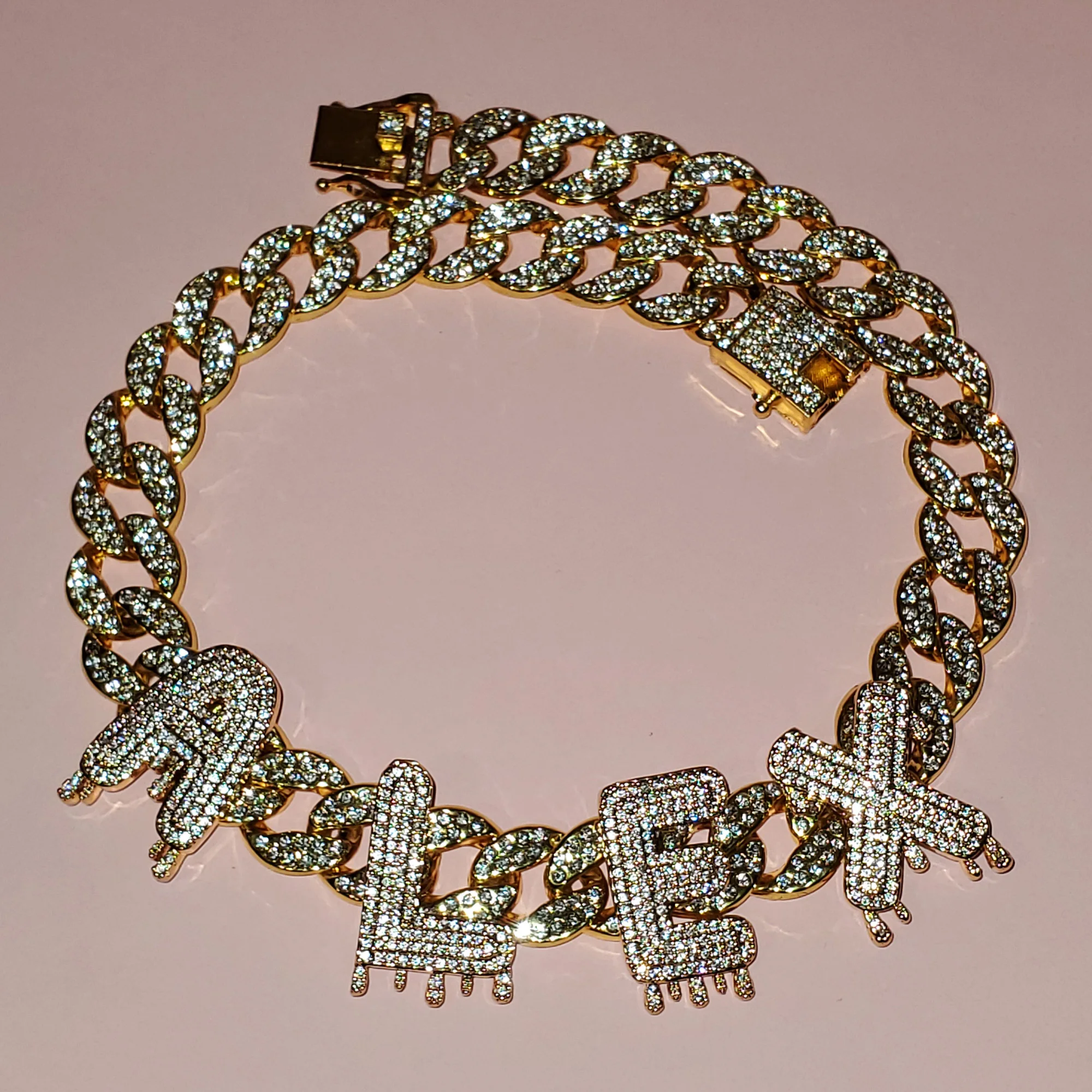 Custom Letters Choker Instagram Hot Popular Accessories Blingbling Personalized Name Necklace for Party&Banquet Gift for Her
