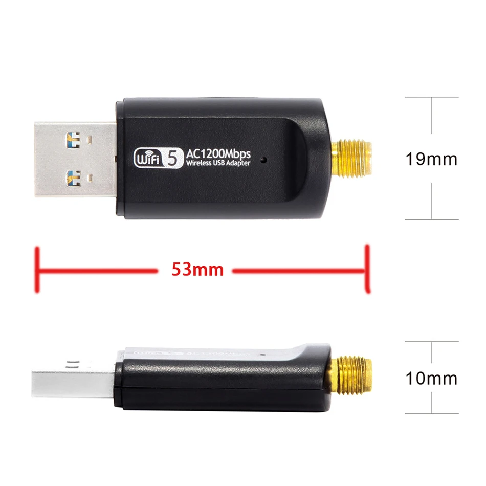 USB Wi Fi адаптер Creacube 1200 м двухдиапазонный 3 0 LAN Ethernet Сетевая карта Беспроводной