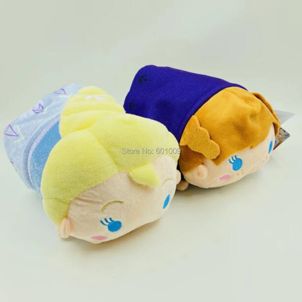 

Free Shipping EMS 100/Lot 2 Styles Elsa Anna Princess 20CM Plush Pillow Doll