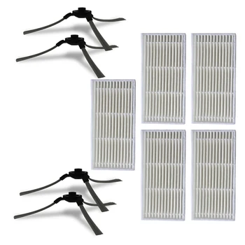 

4Pcs Side Brush+5pcs Filter Strainer For Midea VCR03 Vacuum Cleaner Sweeper Parts Spazzola Laterale