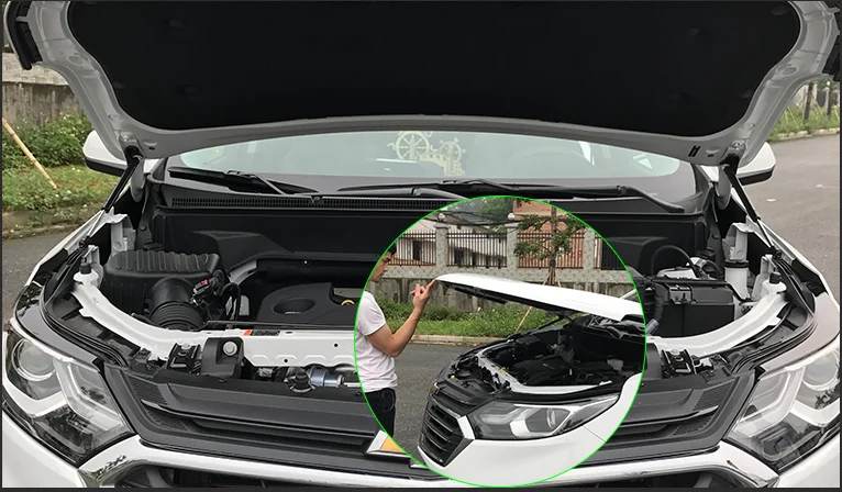 Для Chevrolet Equinox 2 шт. аксессуары для стайлинга автомобилей передний капот изменить газовые стойки Лифт поддержка Амортизатор