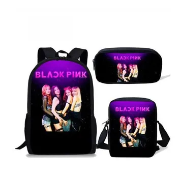 

Kids Bags Schoolbag Mochila Custom Escolar K POP Blackpink School Bags for Girls Famous Star Children Backpack Teenager