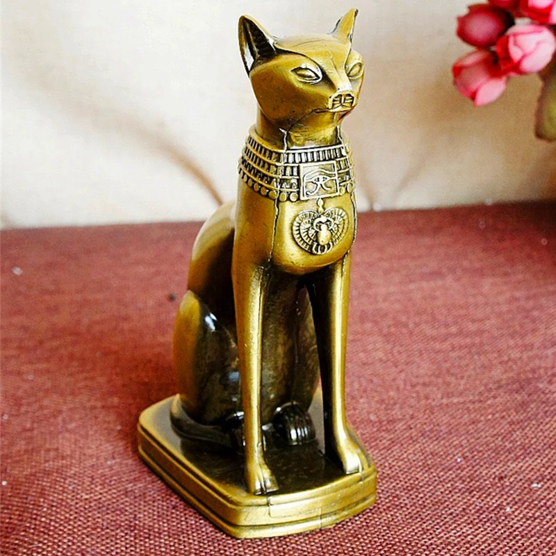 Египетский кот украшение из смолы современное настольное счастливая фотография