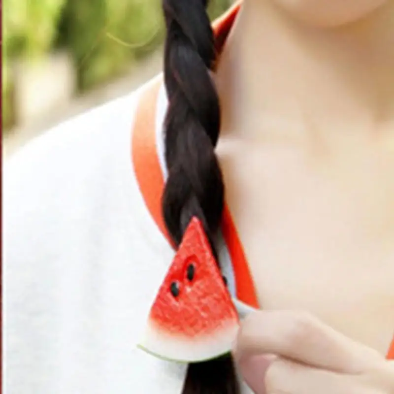 

1pc Fruit Slice Multi-Patterns Girl Women Hair Clips Headwear Tie Ponytail Holder Gum Hairpins Kids Barrettes Hair Accessories
