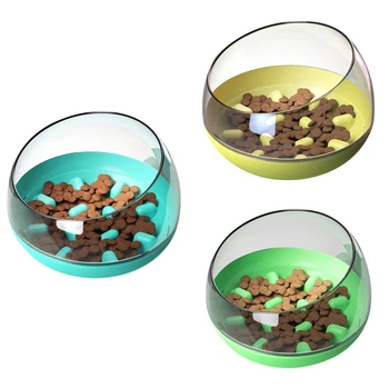 

Portable Pet Dog Feeding Food Bowls Puppy Slow Down Eating Feeder Dish Bowel Prevent Obesity Dogs Supplies