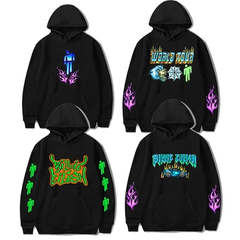 

Billie Eilish Hoodie Men Kids Adults Casual Long Sleeve Streetwear Trendy Hip Hop Pocket Teenage Sweatshirt Harajuku Pullover