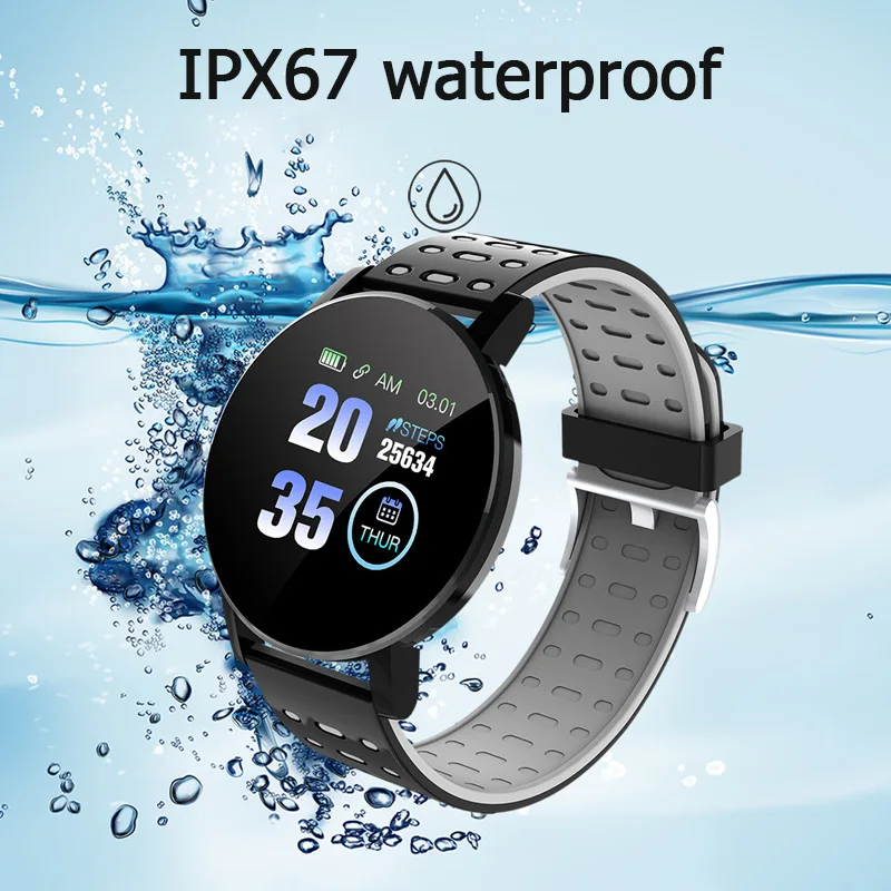 Смарт-часы, браслет, браслет, фитнес-трекер, Ip67, водонепроницаемый смарт-браслет, измерение пульса, кровяного давления, спортивные