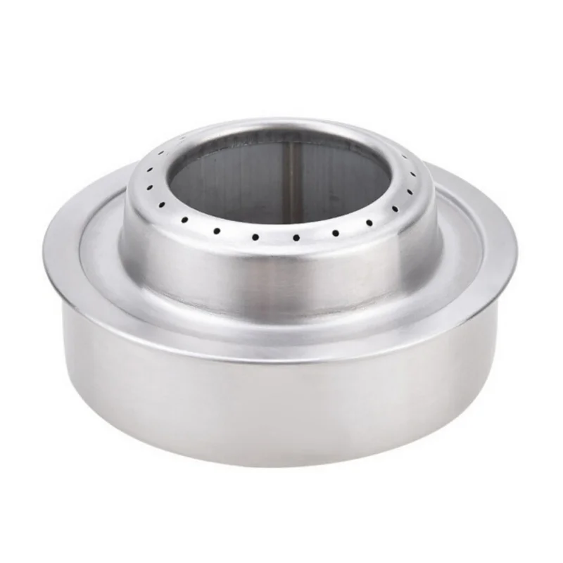 

Outdoor Alcohol Stove & Rack Combo Set Mini Portable Alcohol Stove with Cross Stand Stove Rack Support Stand