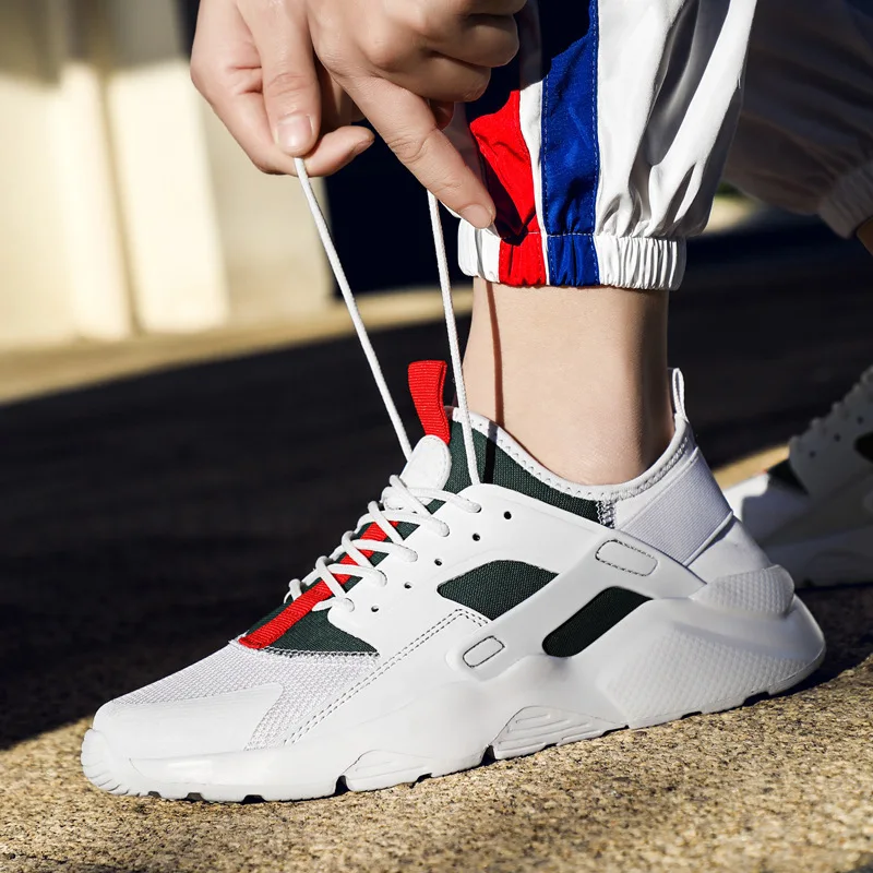 

2019 spring and summer new fashion wild color matching casual shoes comfortable breathable mesh single shoes trend men's shoes