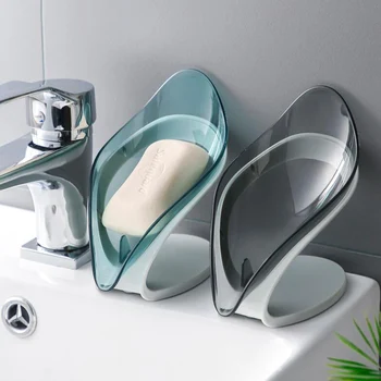 

Drain Soap Holder Bathroom Storage Box Soap Box Kitchen Drain Tray Dish Plastic Box Perforated Suction Cup Decorative Wall Shelf