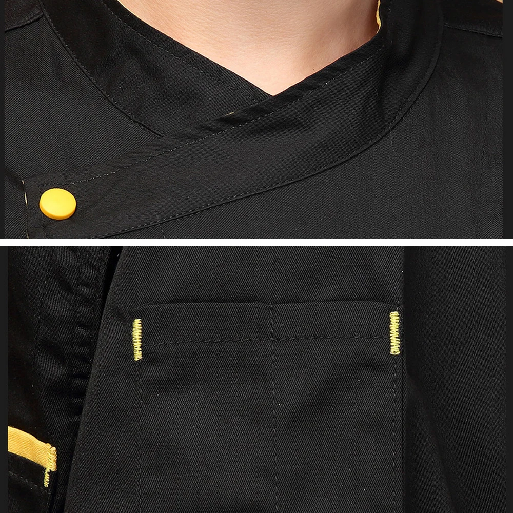 Wholesale Unisex Chef Jackets Hotel Kitchen restaurant uniforms shirts Catering Chef's work clothes Cafe waitress chef coat