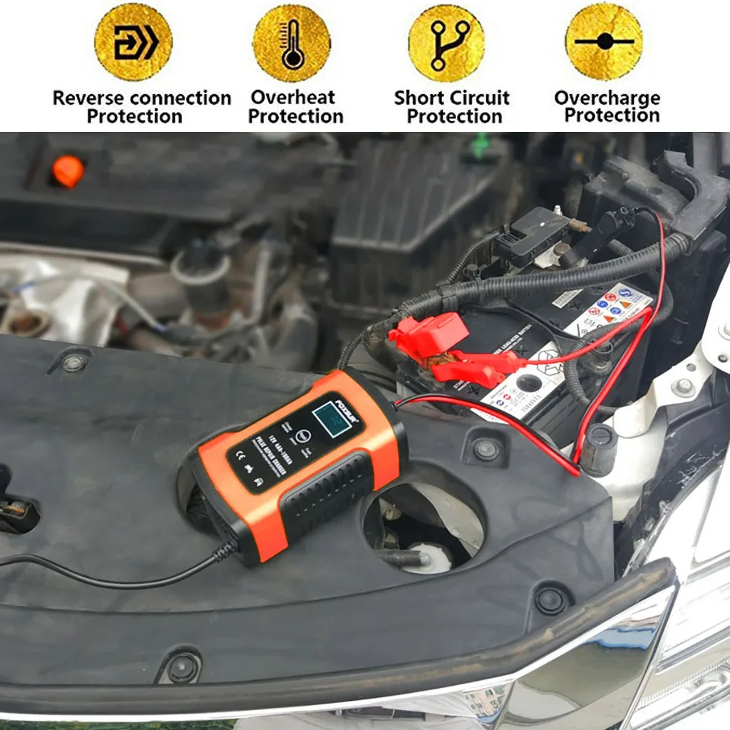 Лучшие продажи автомобиль Батарея Зарядное устройство и сопровождающий, 6A 12V полностью автоматический с ЖК-дисплей Экран могут поставляться напрямую