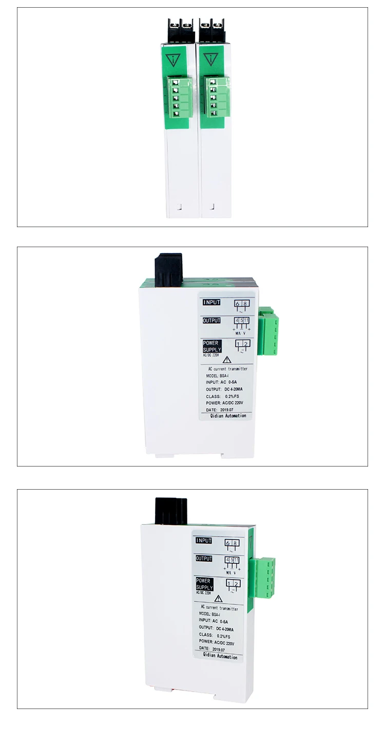 High quality BSA-I AC/DC220V Ac current transmitter 1 in 1 out Current Transducer