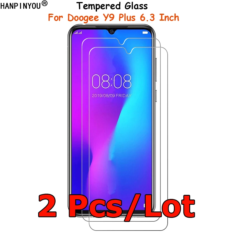2 шт./лот Для Doogee Y9 Plus Y9plus закаленное стекло защита для экрана ультра тонкая