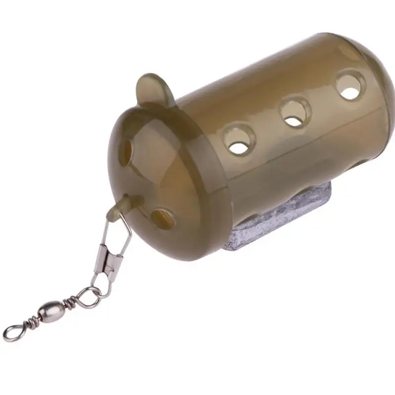 Фидер для карпфишинга приманка клетка приманка устройство ямы w/Свинцовые гранулы рыболовные снасти