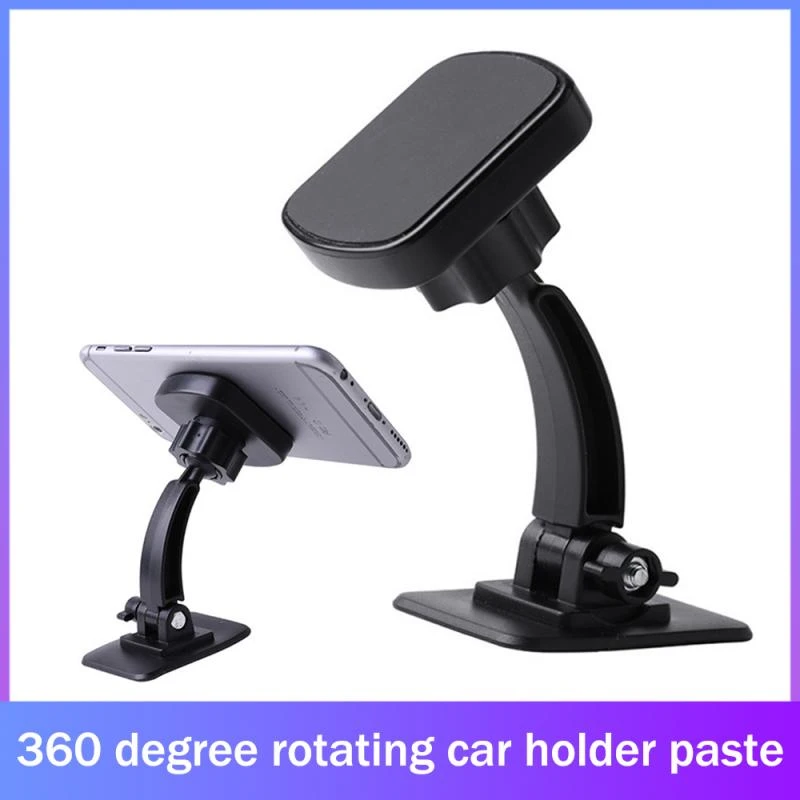 mobile phone holder Car Mobile Phone Holder Universal 360 Degree Rotating Adjustable Paste Magnet Stand Bracket Car Holder Below 6 Inches Phones bedside phone holder