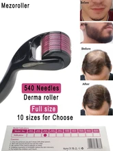 

DRS540 derma roller micro needles 0.25/0.5/0.75 Length titanium dermoroller microniddle roller for face skin care treatment