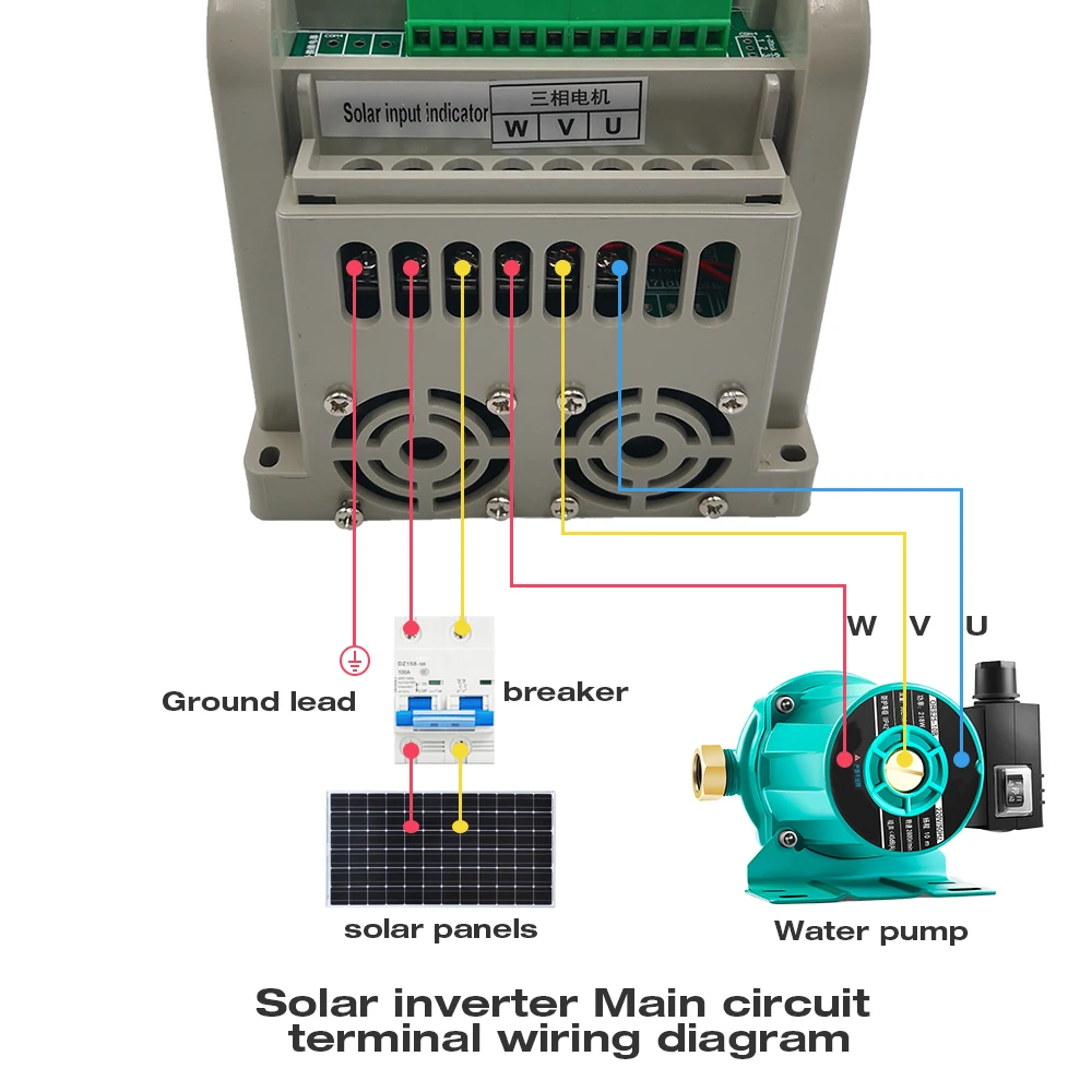2.2KW/3HP частотно-регулируемым приводом солнечный инвертор 3-фазы Выход 220V Водяной насос драйвер Скорость Управление XSY-HY