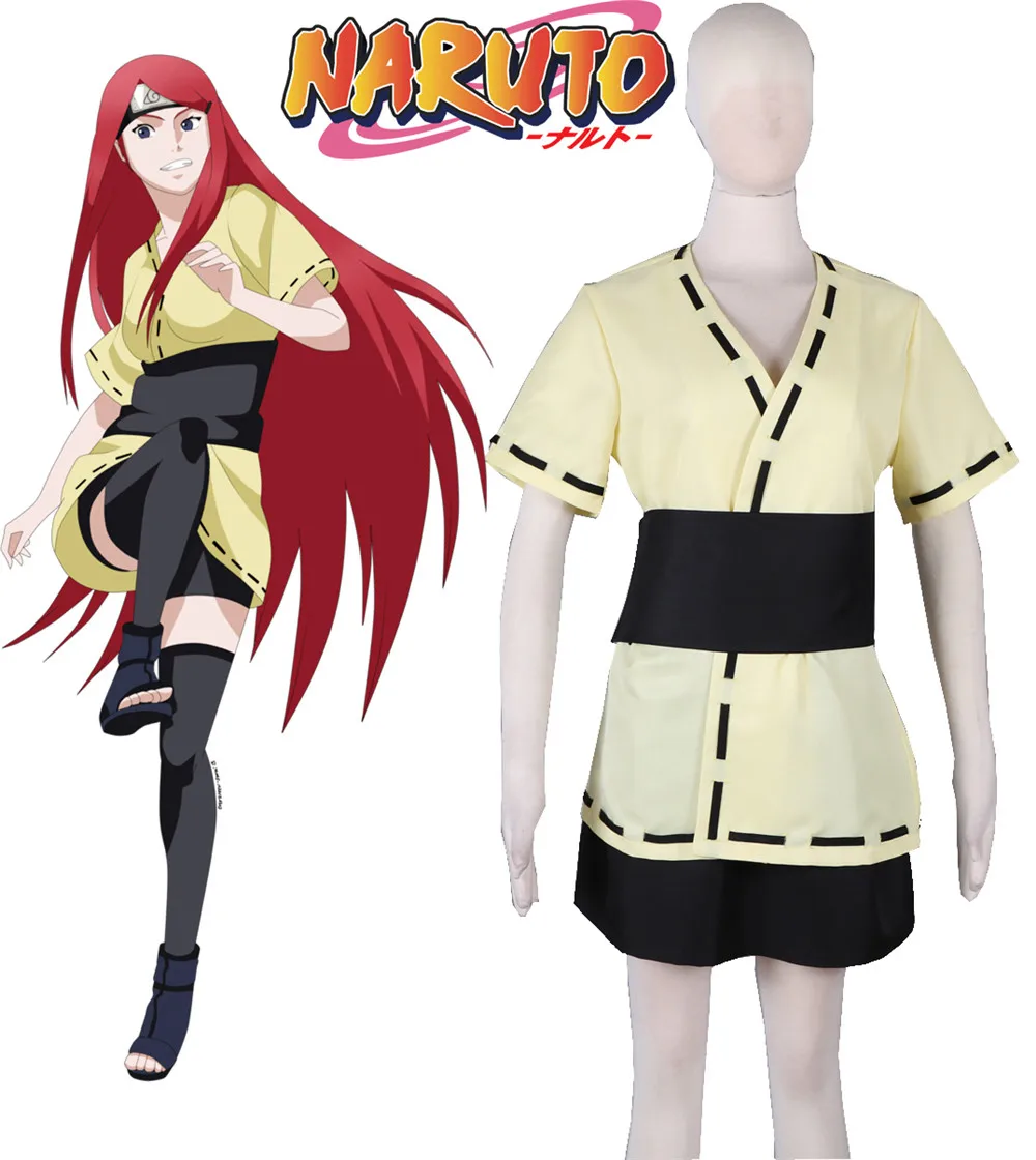 

Anime Naruto Shippuden Naruto Mother Uzumaki Kushina Mission Uniform Anime Cosplay Costume High quality full uniform