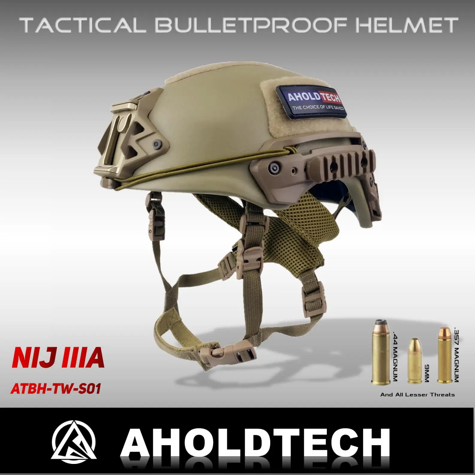 Aholdtech-Casco táctico de aramida de PE, cámara 3A ISO NIJ IIIA, compatible con BOA Dial EPIC Liner, de corte alto, balístico, a prueba de balas