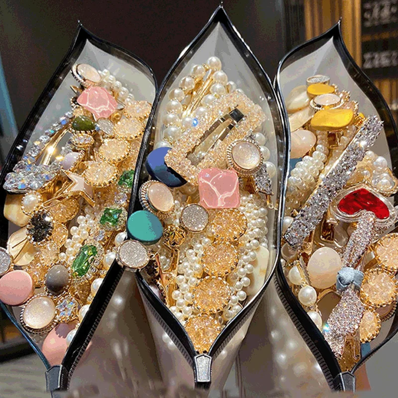 

Japanese girl side pearl hairpin women's net red one word clip simple bang hairpin clip headwear Korea top clip