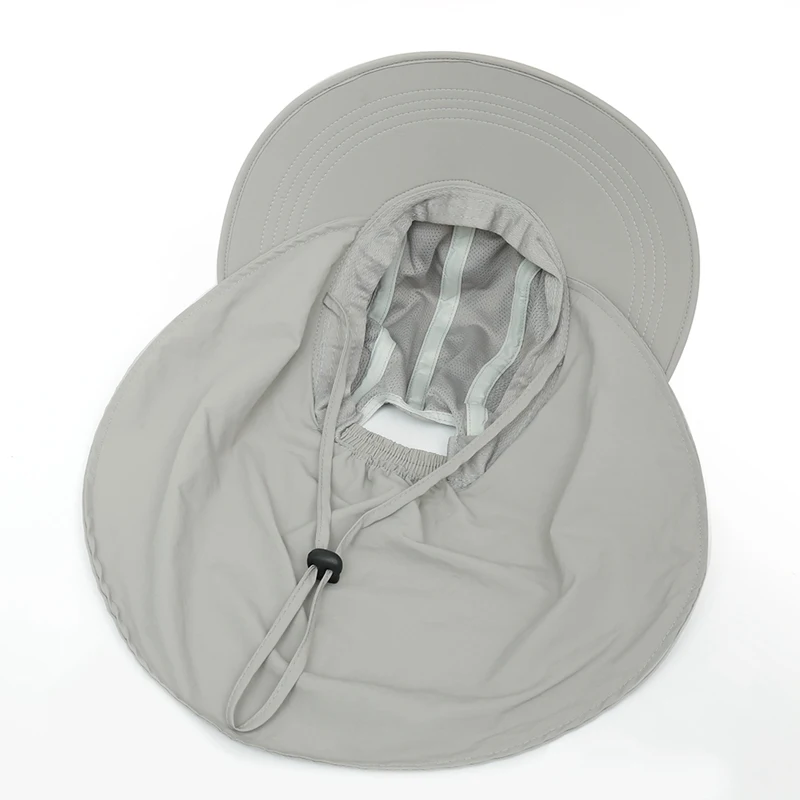 Sun Hat Wide Brim UPF Sunshade Protection Packable Quick Drying Outdoor Fishing Ponytail Hats For Hiking Hunting Camping1
