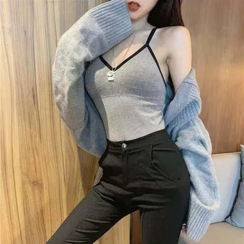 

2020 Camisole Top Female Cross Beauty Back Underwear Seamless Backing Wrapped Chest Anti-Emptied Long Vest Bra Casual