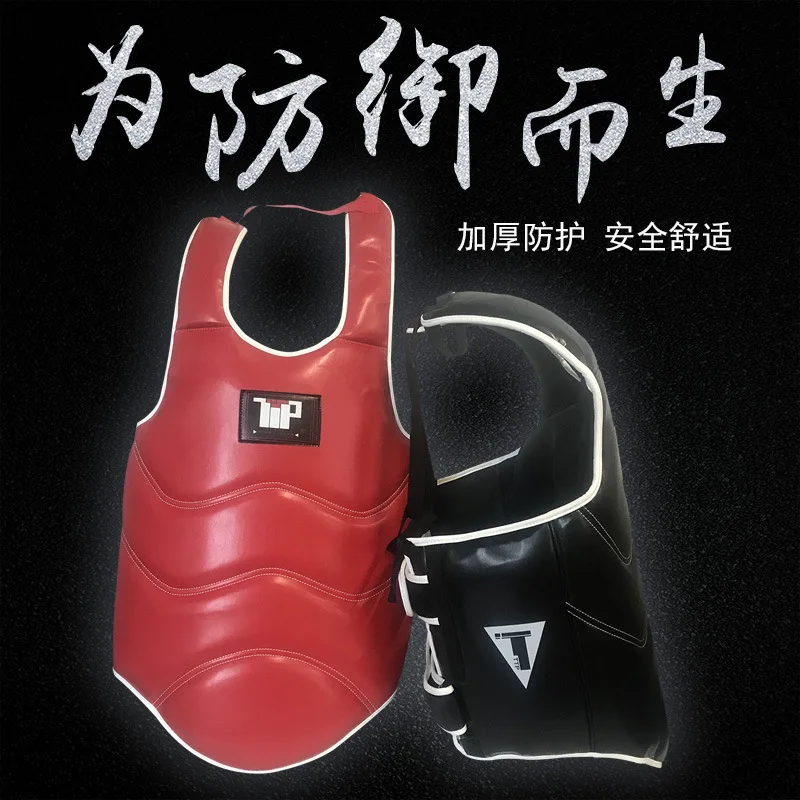 

TTP Thick Boxing Chest Protector Muay Thai Free Combat Protective Gear Fighting Boxing Training Taekwondo Body Sparring
