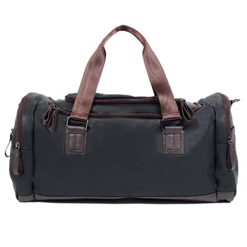 

2020 New Casual PU Leather Travel Duffel Bag Large Capacity Travel Bags Men Messenger Handbags Storage Bag
