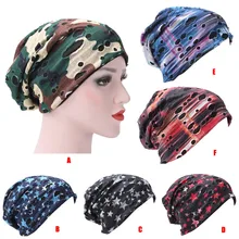 Грязные булочки шапки головной убор кепка Повседневная модная Женская индийская шляпа мусульманская гофрированная раковая химиотерапия шляпа бини шарф Тюрбан головной убор Кепка