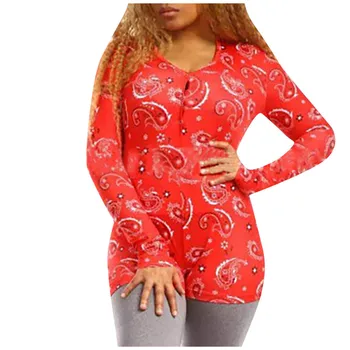 

Women Solid V-neck Sexy Fashion Sleepwear Buttons Fitness Long Sleeve Playsuit