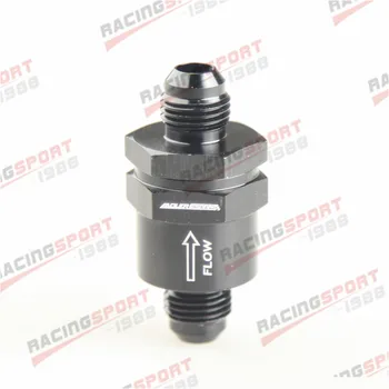 

AN6 -6AN Aluminium Non Return One Way Check Valve Fuel EFI Fitting Adapter Black