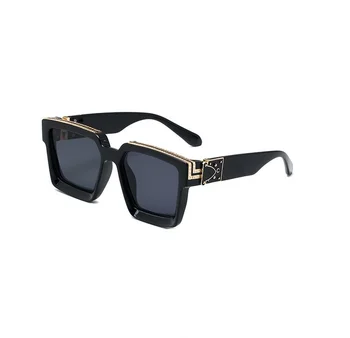 

Pawes 2019 Shiny Gold High quality Designer Plated Top Eyewear Retro Men sunglasses women sun glasses