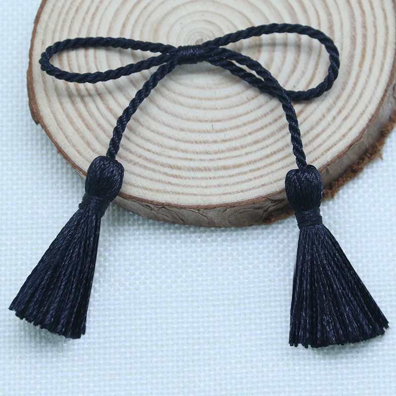 5-20Pcs Polyester Bowknots Shape Double-end Tassel Fringe DIY Craft Garment Sewing Accessories Curtain Decoration Fringe Trim