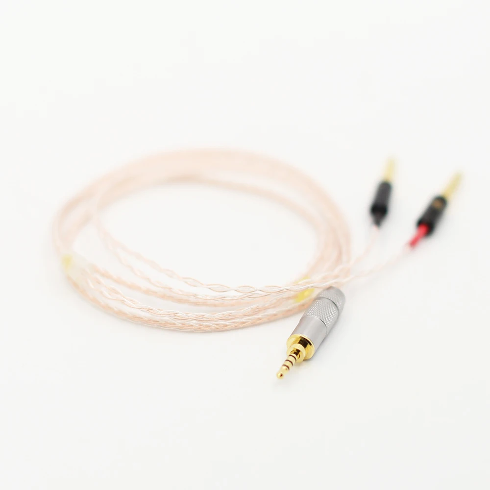 8cores Replacement Headphones Cable Audio Upgrade Cable For Meze 99 Classics Focal Elear Headphones