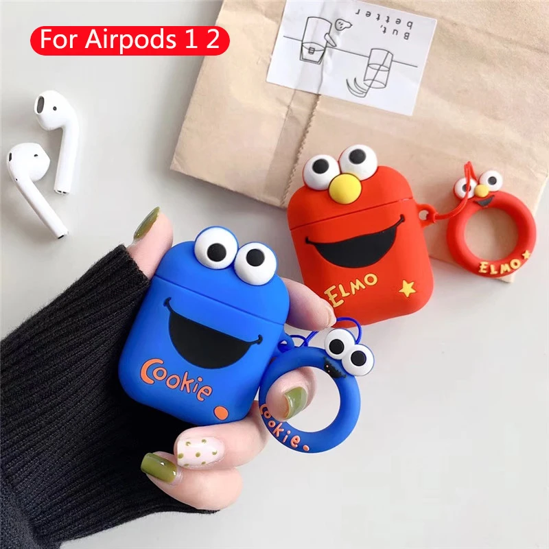 Защитный чехол для Airpods s с милым мультяшным рисунком, беспроводной чехол для гарнитуры Bluetooth для Apple Airpods 1 2, мягкий силиконовый чехол для наушников