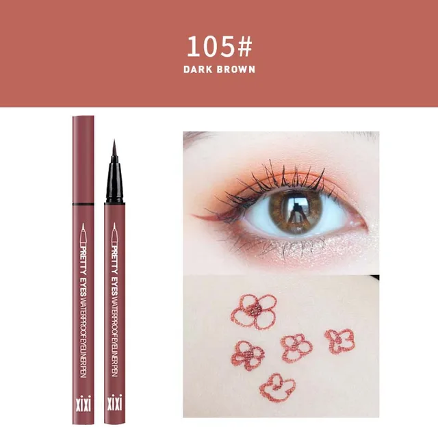 GAM-BELLE Waterproof Long Lasting Black Eyeliner Pencil  Fast Dry Not Blooming Charm Eye Liner Pen Liquid Pigments Makeup Tool 105