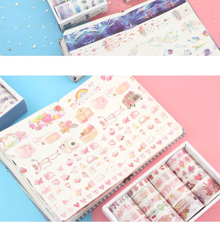20 шт./кор. Cherry Blossom Girl Sea Universe наклейки с пони забавные DIY наклейки игрушка блокнот Япония бумажная лента для печати на подарок