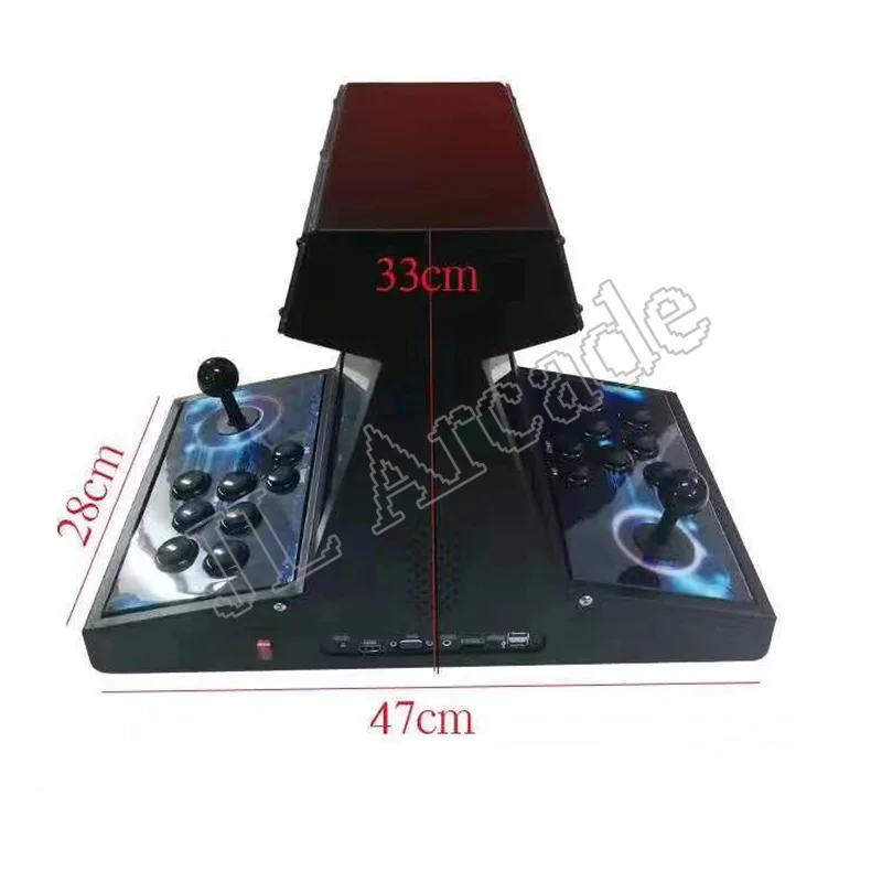 Dubbele vechten bartop arcade mini arcade machine 10.1 inch Dual screen ingebouwde Pandora 12 2885 games support 4 players